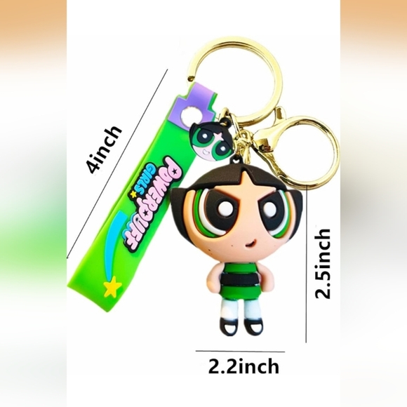 The Powerpuff Girls Buttercup Keychain Or Bag Charm (New) - Picture 2 of 6